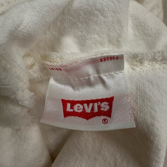 NWOT Levi’s 501 Womens High Rise Frayed Cutoff Shorts, White Size 29 button fly - Picture 6 of 7